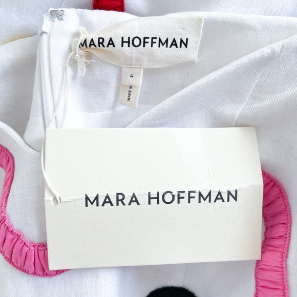 Mara Hoffman Namari off-the-shoulder appliquéd midi dress puff sleeves - Picture 10 of 11